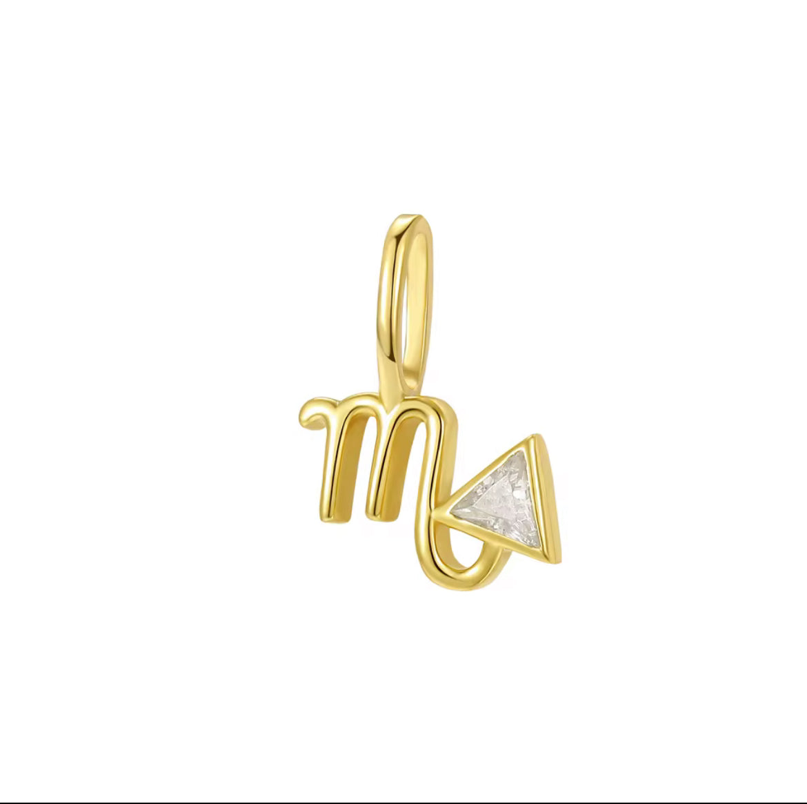 14K Gold Zodiac Birthstone Pendant with Natural Diamonds and Gemstones