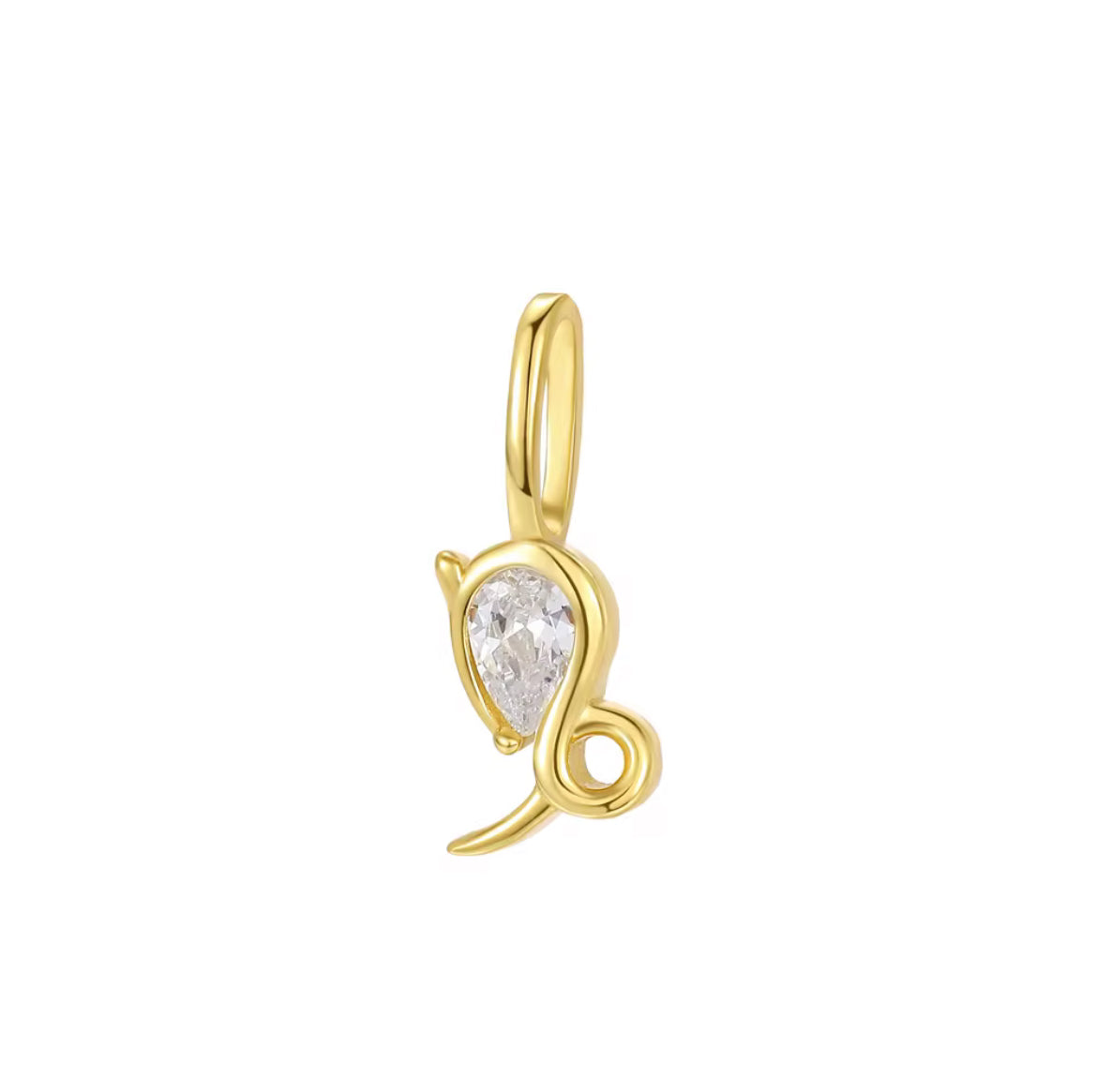 14K Gold Zodiac Birthstone Pendant with Natural Diamonds and Gemstones