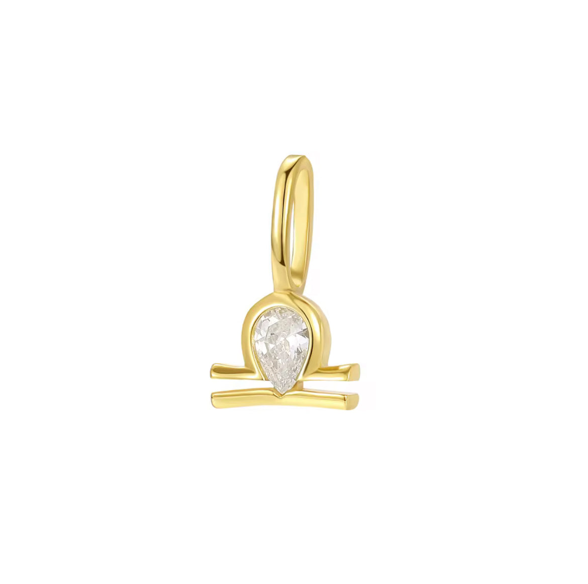 14K Gold Zodiac Birthstone Pendant with Natural Diamonds and Gemstones